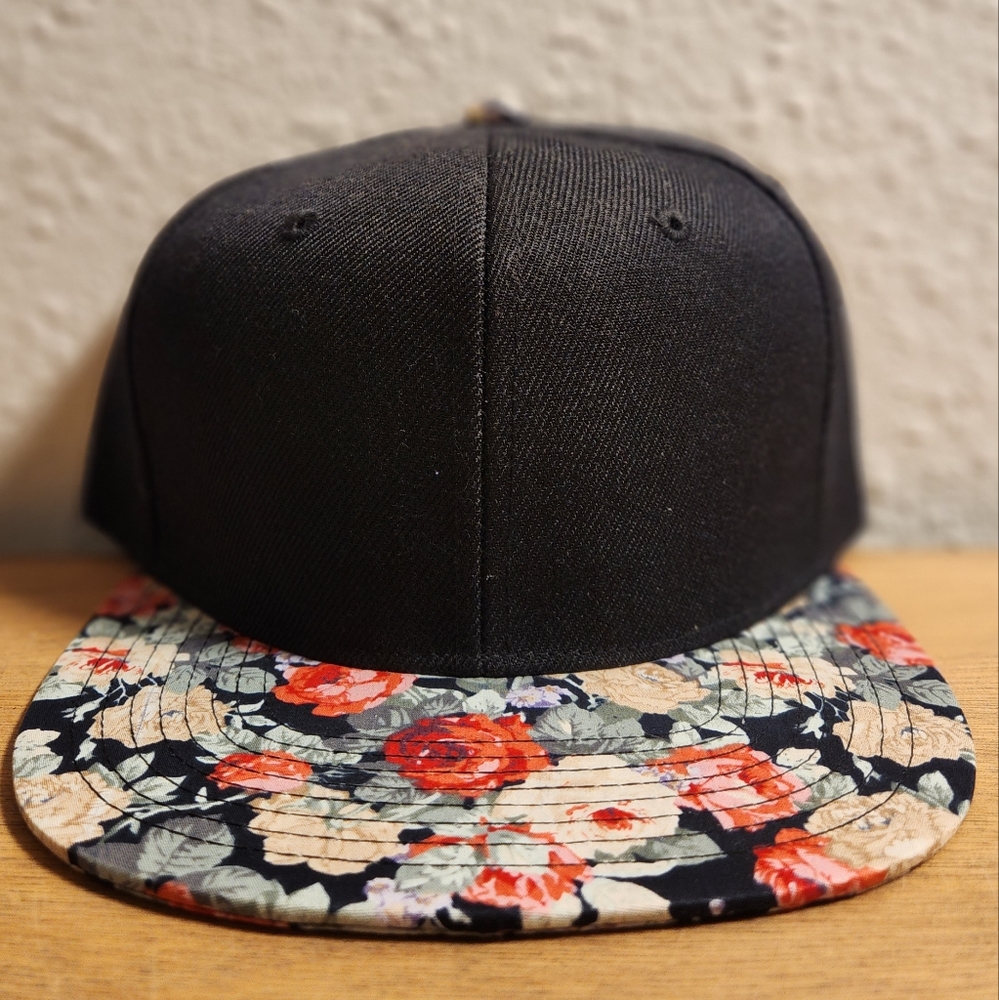 Floral Crown Snapback Hat Blank